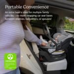 UPPAbaby Extra Aria Car Seat Base/Compatible with Aria Infant Car Seats/SmartSecure Installation with Load Leg - Image 2