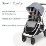 UPPAbaby Reversible Seat Liner/Water-Resistant and Comfortable/Easy Stroller Attachment/Phoebe (Breathable Light Grey/Cozy Fleece) - Image 3