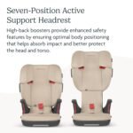 UPPAbaby Alta V2 High Back Booster Seat/Seven-Position. Active Support Headrest for Growing Children/SecureFit Integrated Belt Guide + Positioner/Cup Holder Included/Jake (Black Mélange) - Image 4