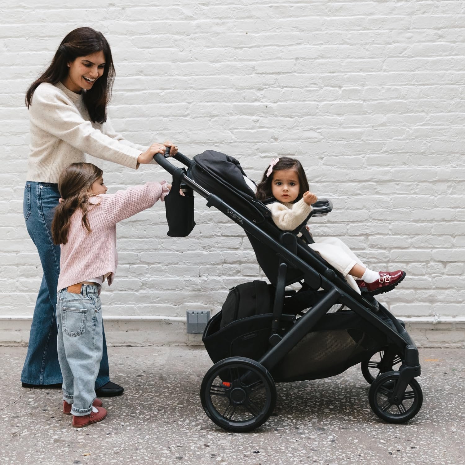 81slxO4e76L._AC_SL1500_.jpg UPPAbaby Carry-All Parent Organizer / Fits on Vista. Cruz. Minu. Minu Duo. G-Series Strollers / Secure Zippered Pocket + Beverage Compartments - Image 6