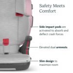 UPPAbaby Alta V2 High Back Booster Seat/Seven-Position. Active Support Headrest for Growing Children/SecureFit Integrated Belt Guide + Positioner/Cup Holder Included/Iris (Grey Mélange/Lavender) - Image 6