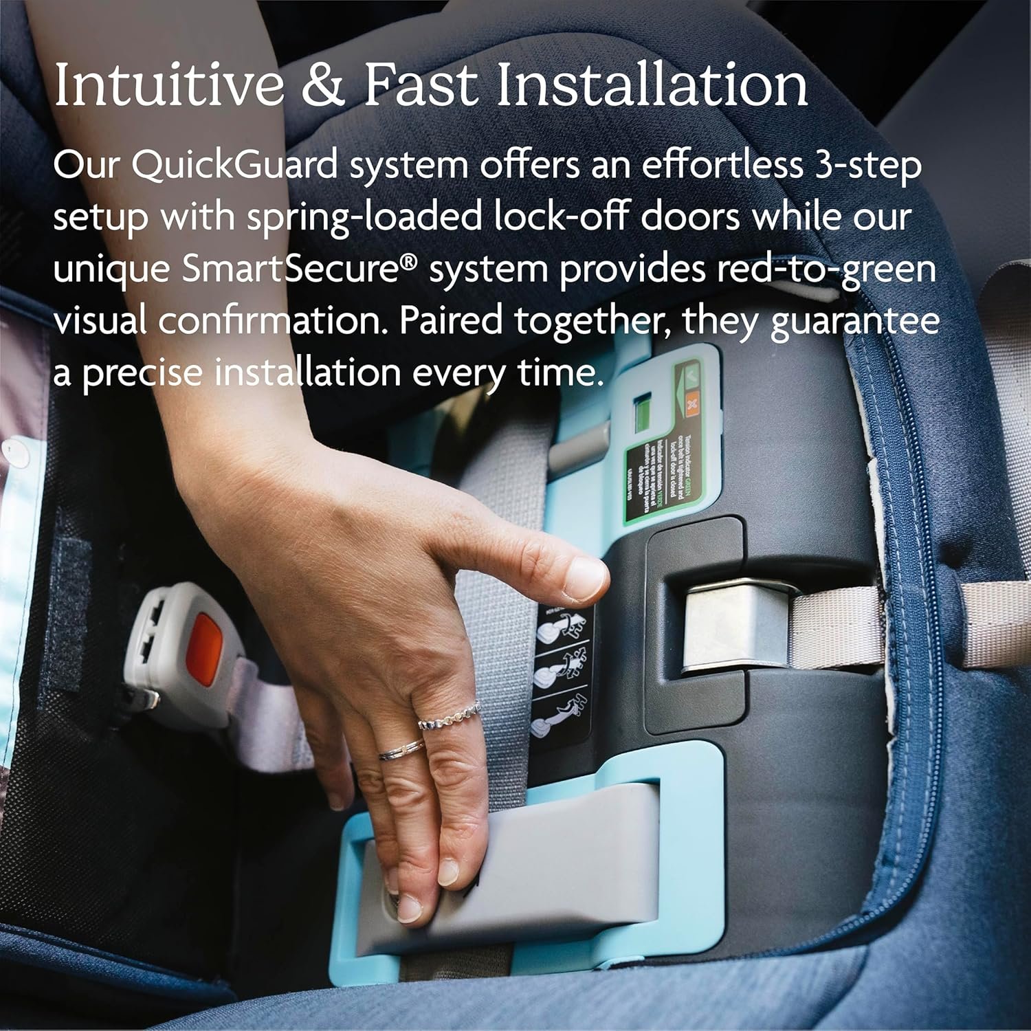 91LThgGNFL._SL1500_.jpg UPPAbaby Rove Convertible Car Seat - 2-in-1 Rear + Forward Facing - Quick + Secure 3-Step Install - Intuitive Safety Technology + Comfort Features - Cup Holder Included - Greyson (Grey Mélange) - Image 4