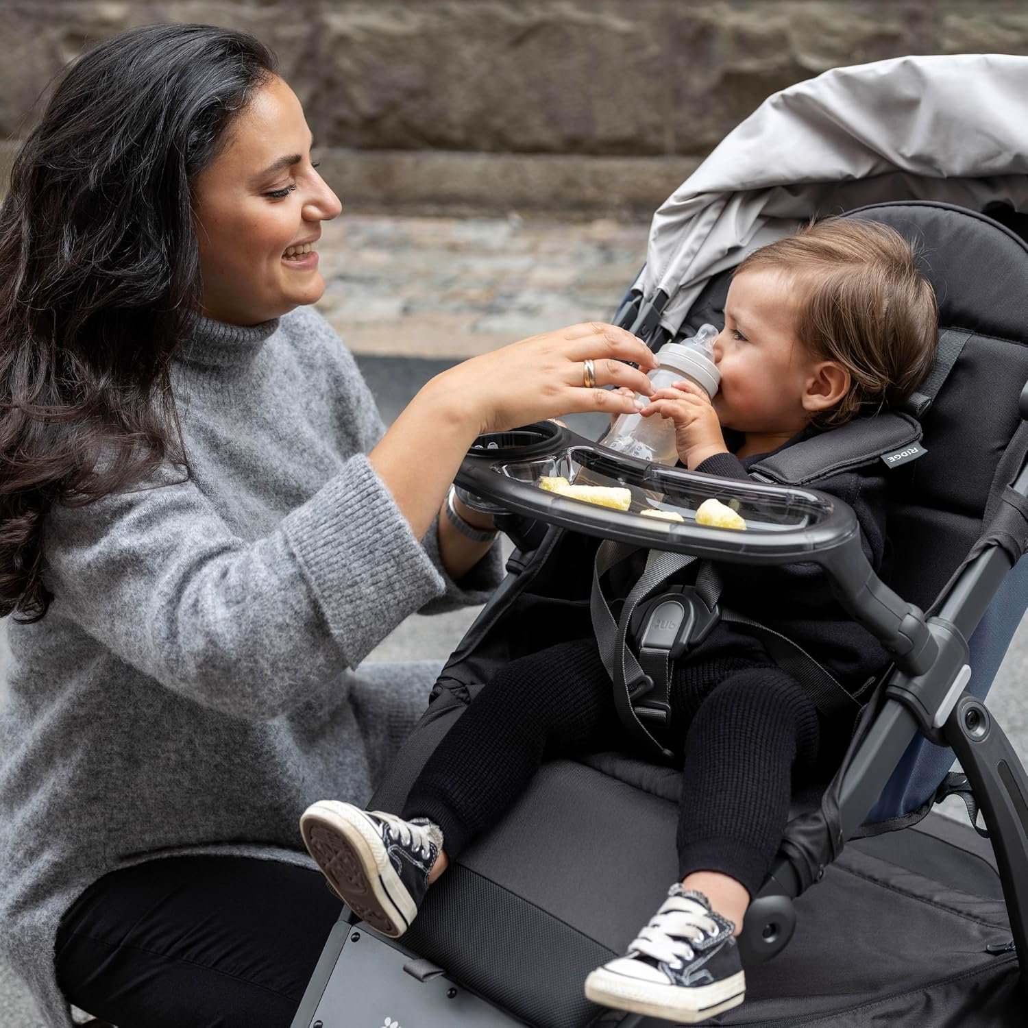 91xxoQyqJQL._SL1500_.jpg UPPAbaby Snack Tray for Ridge Stroller/Quick Attachment/Folds with Stroller - Image 6